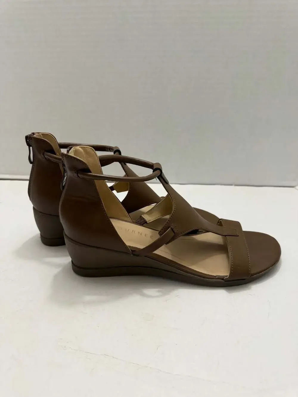 Journee Collection Trayle Wedge Sandal in Brown